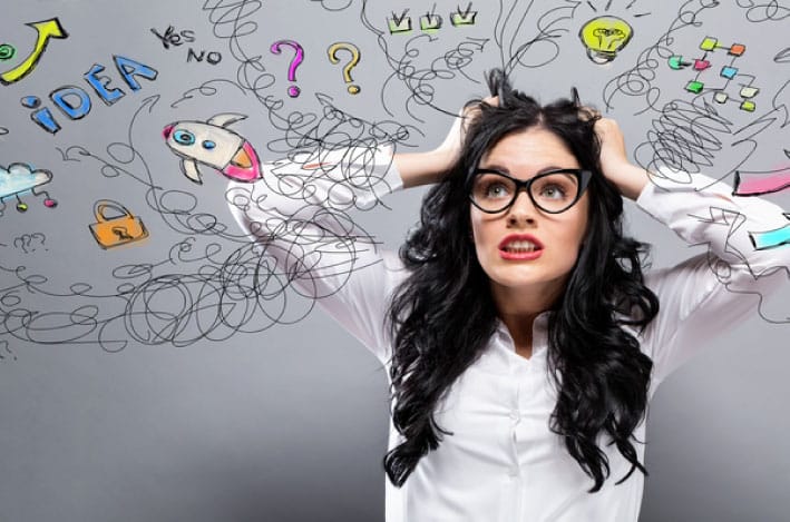 Woman with a Cluttered Mind