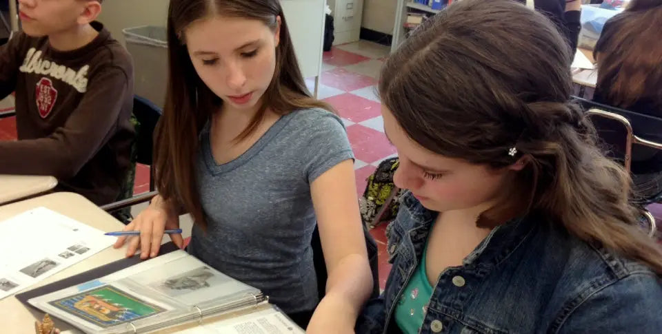 student teaching another student