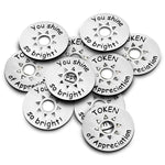 Token of Appreciation - Sun token front and back - 10 of each