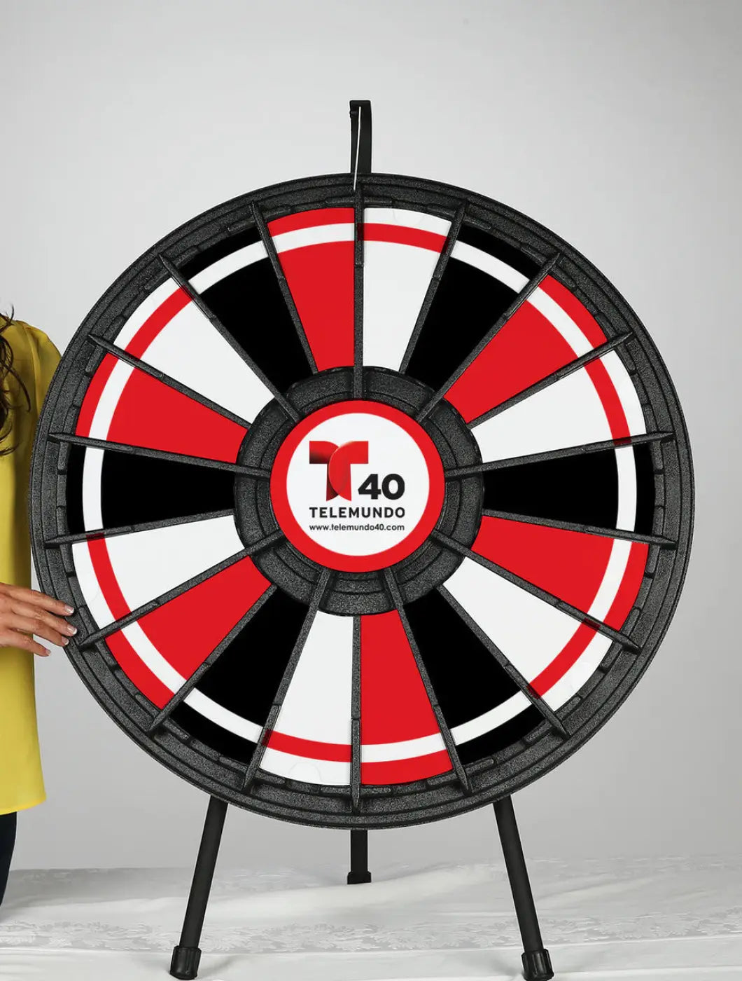 12- to 24-Slot Adaptable Prize Wheel Floor & Tabletop model; customized