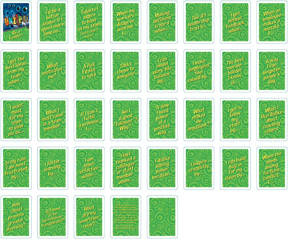 UNZiP-it! Remote w/ Be A Leader Prompts