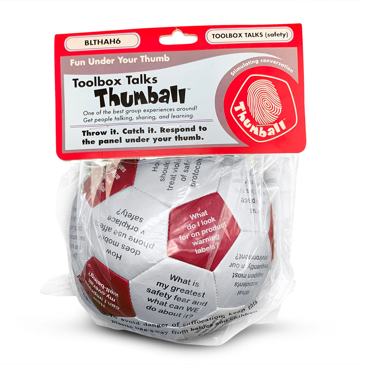Toolbox Talks Thumball, in packaging