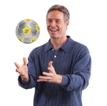 Man catching Get Happy at Work Thumball