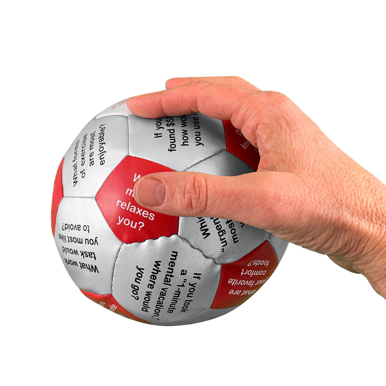 Stress Management Thumball in hand