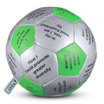 Soft toss Be a Leader Thumball used as a leadership development activity in workshops