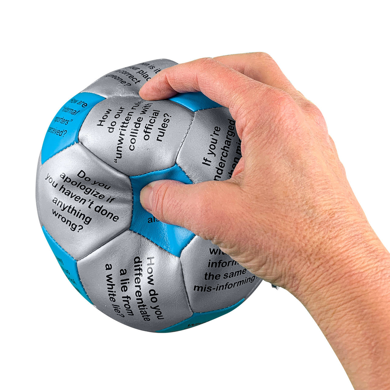 Workplace Ethics Thumball, in hand