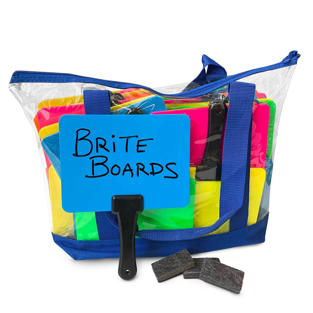 30 Briteboards COMBO with Hanging Rack & Mini-erasers