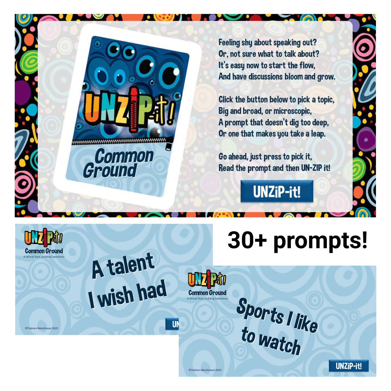 UNZiP-it! Remote w/ Common Ground Prompts