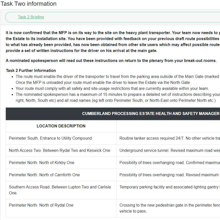 Emergency Delivery Task