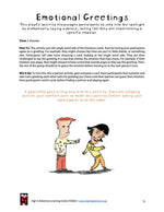 Emotions Card Deck Greetings Activity