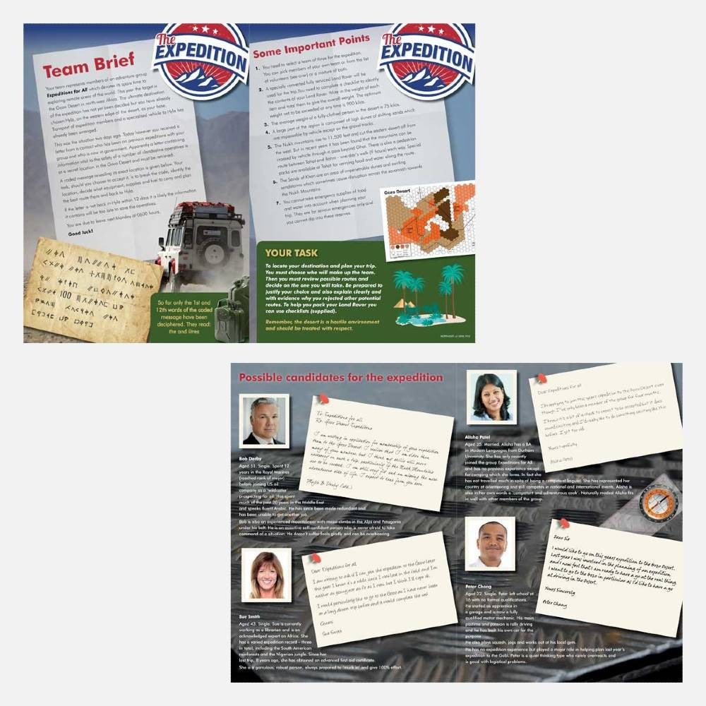 The Expedition Team Briefs