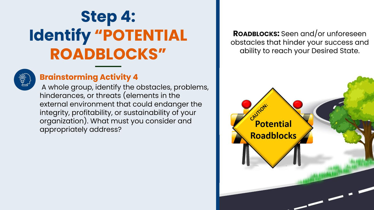 The Road to There Virtual Facilitation Toolkit - roadblocks