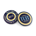 'Round TUIT Tokens, front and back