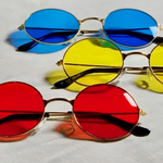 Power of Perception - 1 pair of red, yellow and blue eye glasses