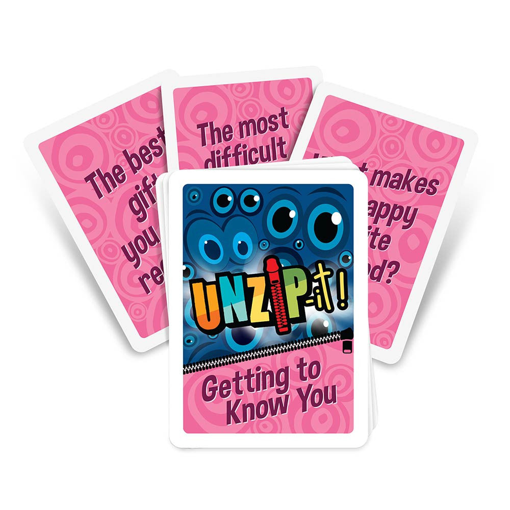 Getting to Know You UNZiP-it!, cards