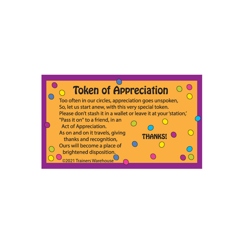 Kudos Card Set; Token of Appreciation