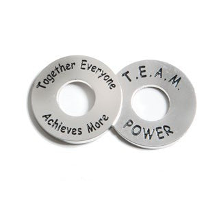 T.E.A.M. Power Tokens; front and back