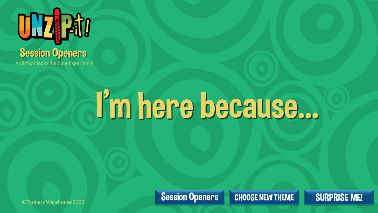 Unzip It Remote - Session Openers