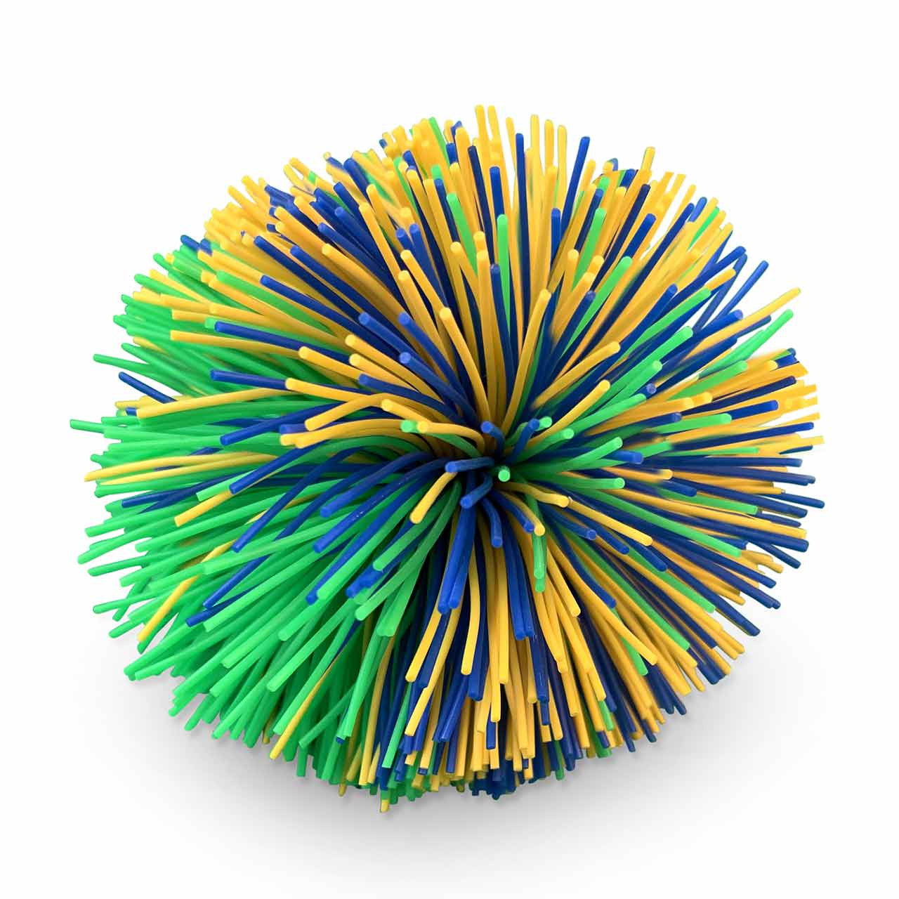 Koosh Ball; green-blue-yellow