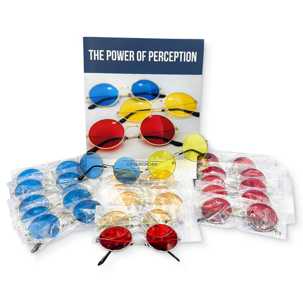 Power of Perception - guides and 18 pairs of red, yellow and blue glasses