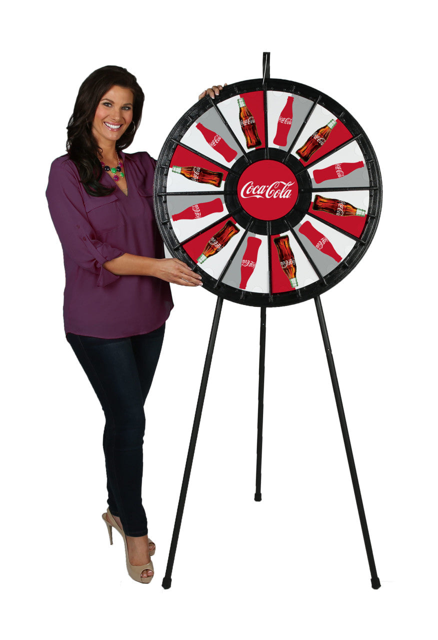 12- to 24-Slot Adaptable Prize Wheel Floor & Tabletop model; in use