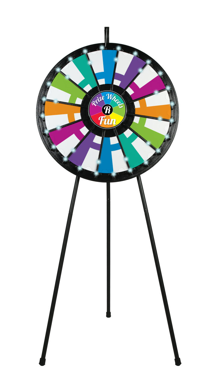 LIGHT-UP Prize Wheel with 12- to 24-Slots; customized