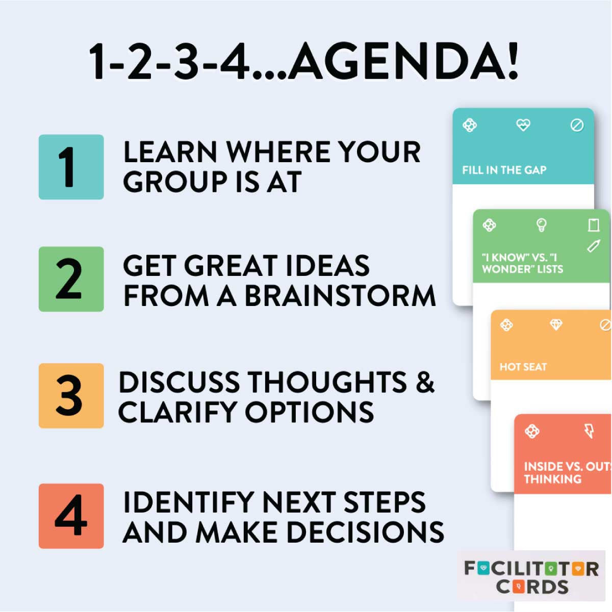 Facilitator Cards - Agenda Maker Card Deck