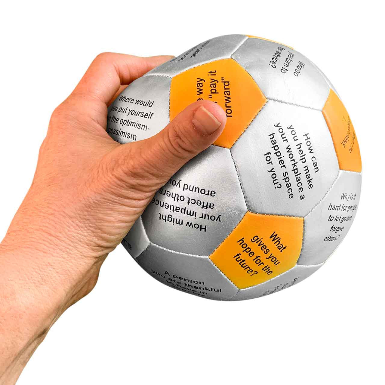 Developing Resilience Thumball in hand