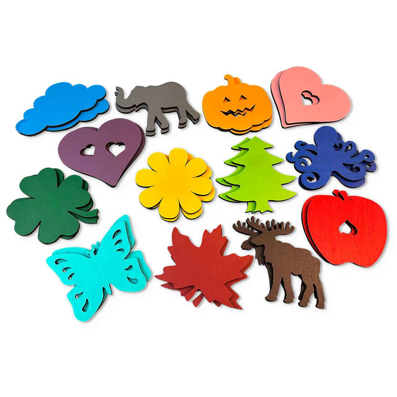 Shape-Up Game - fronts, two-of-each