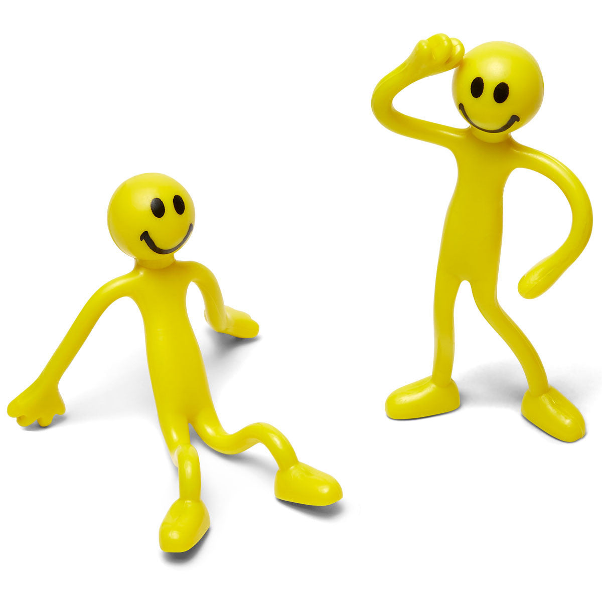 Tall Smiley Bendable Guy; two poses