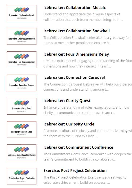 Synergy Stack - Listing of games