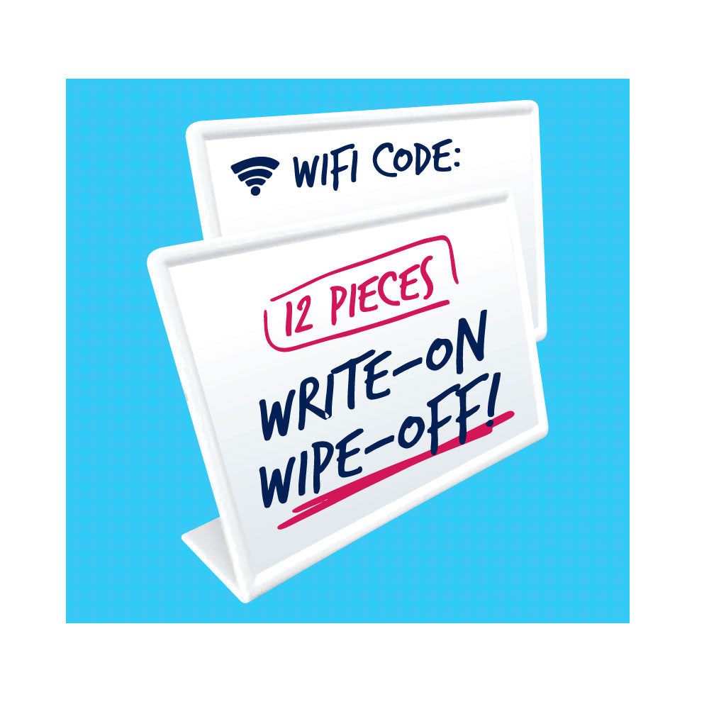 Mini Table Signs - L shaped