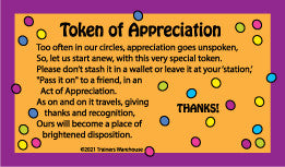 Tokens of Appreciation Card
