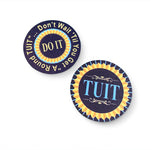 'Round TUIT Tokens, front and back