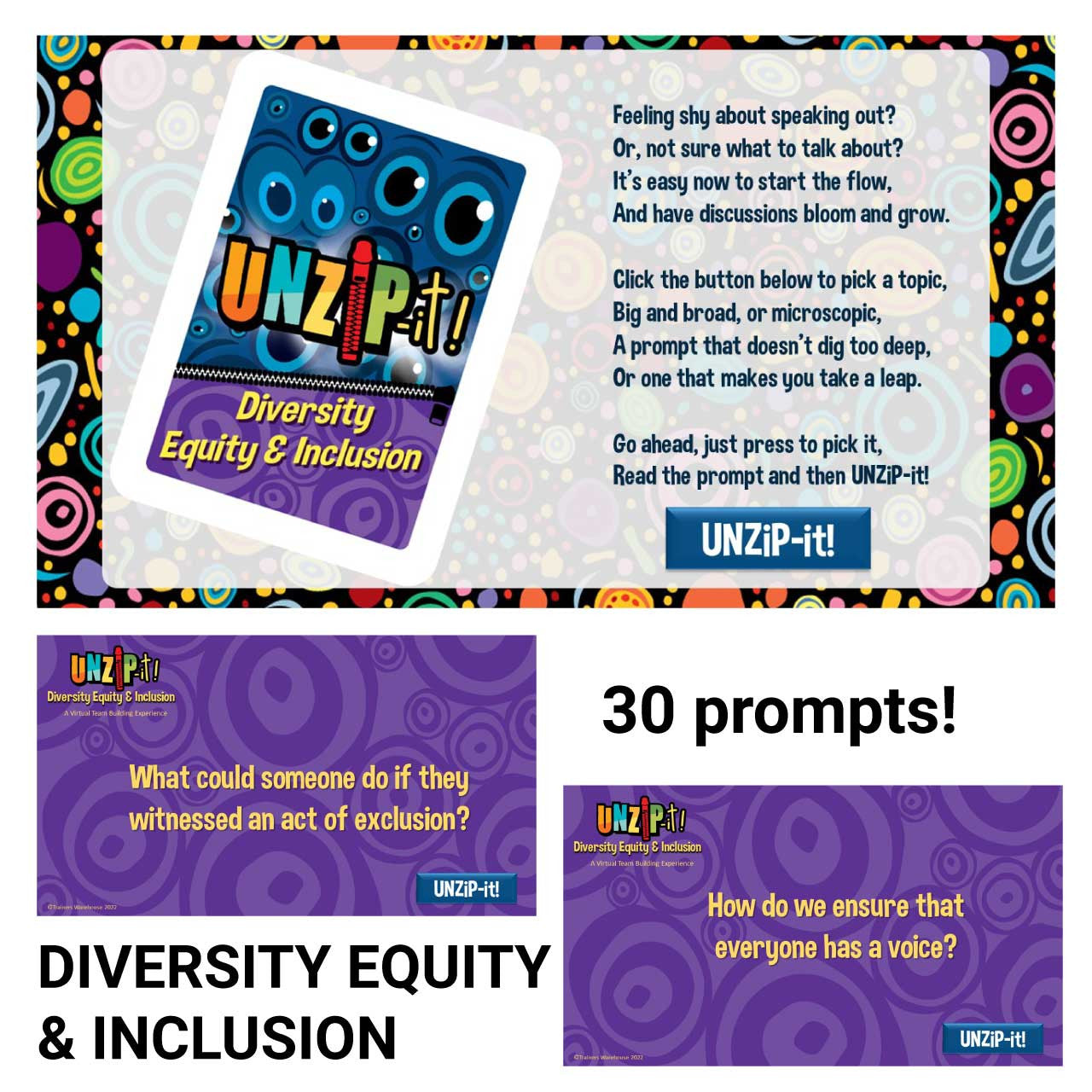 UNZiP-it! Remote w/ DEI Prompts