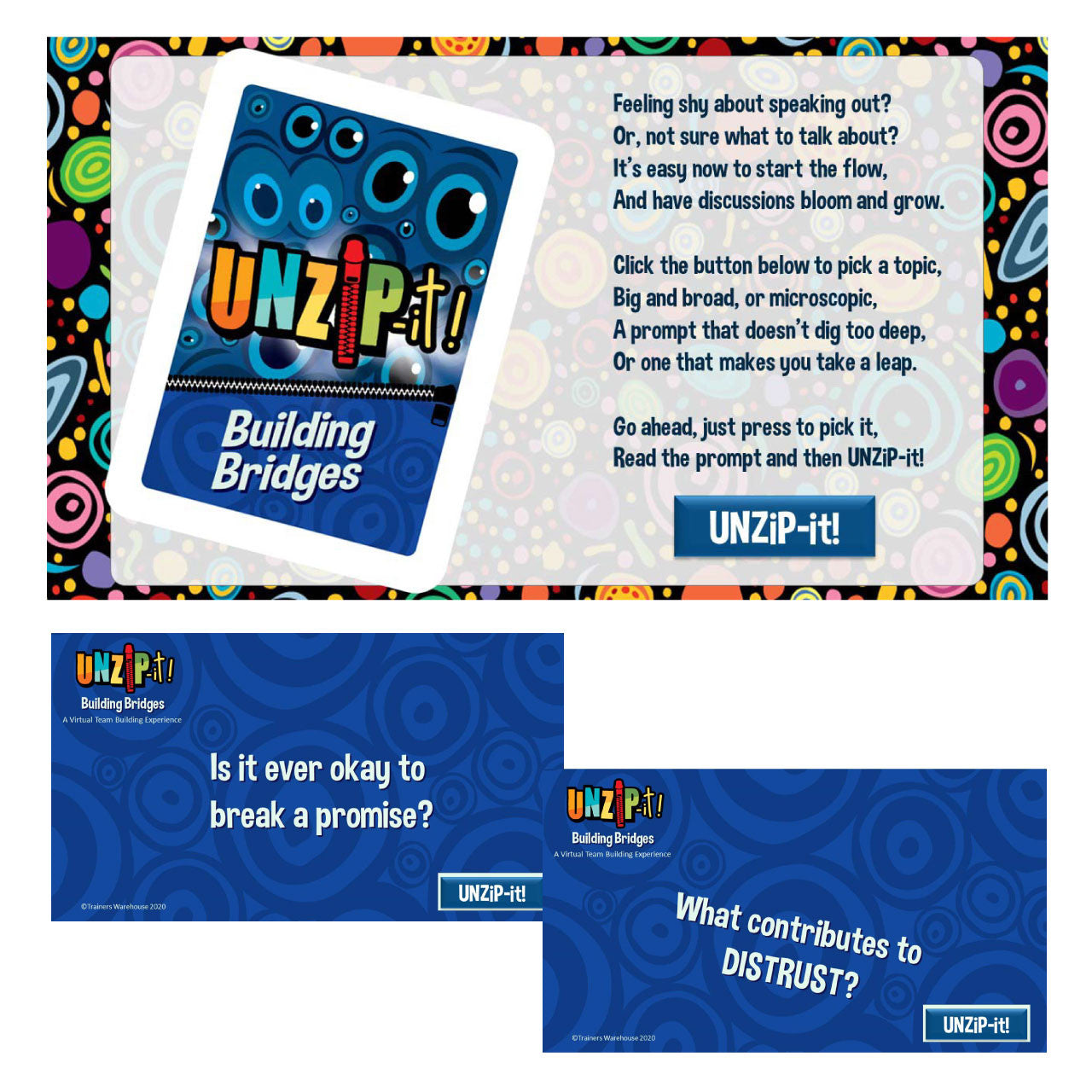 UNZiP-it! Remote w/ Building Bridges Prompts