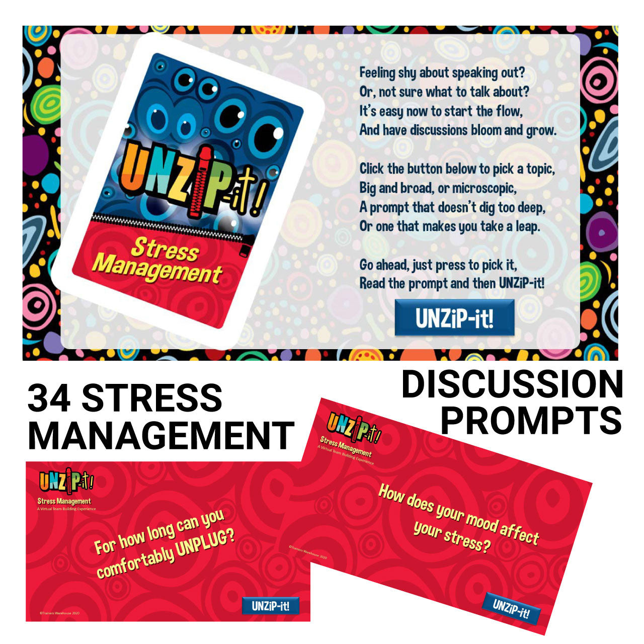 UNZiP-it! Remote w/ Stress Management Prompts