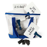 30 BLUE Quick Response Whiteboards w/ bag & erasers