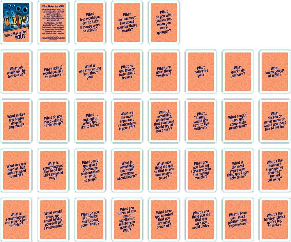 What Makes You YOU? Conversation Deck