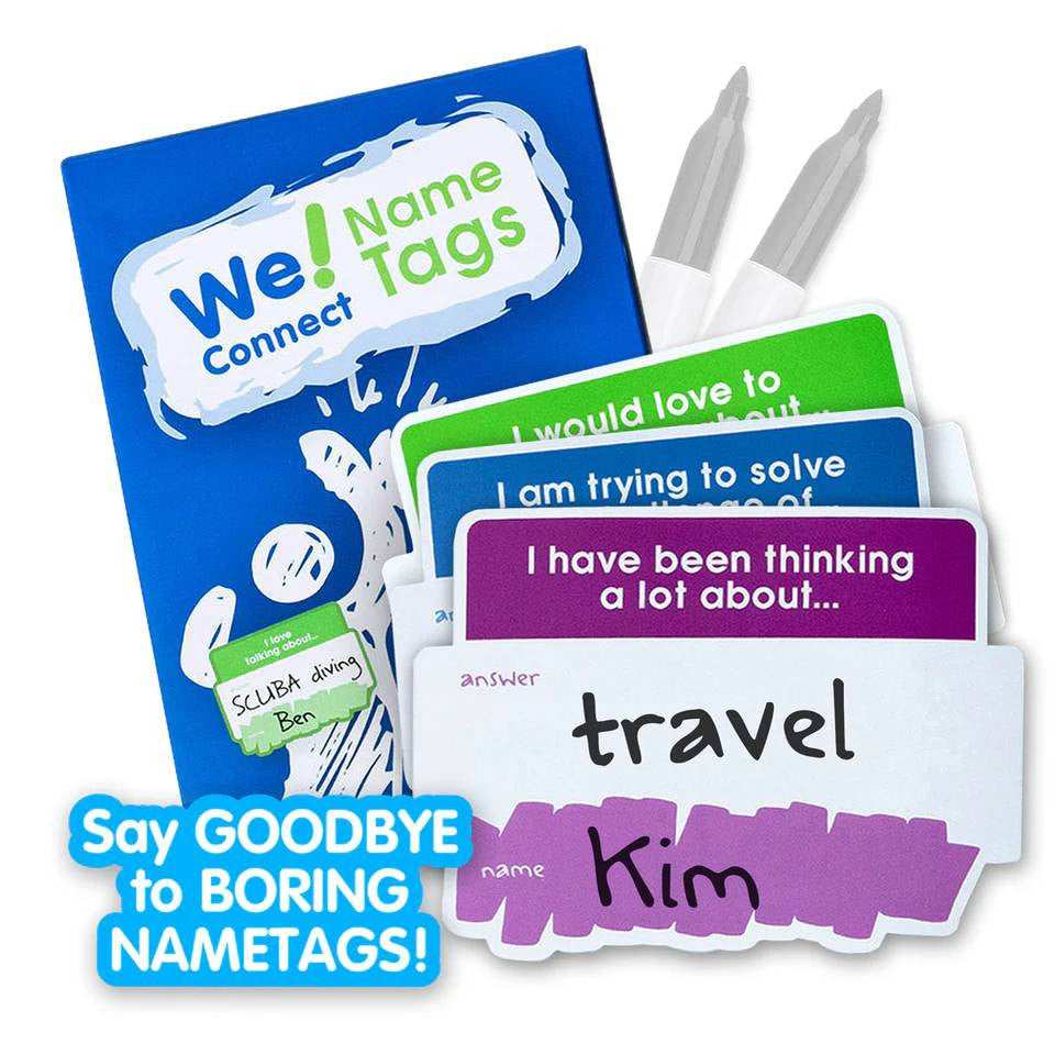We Connect Sticker Nametags