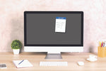 Appreciation Sticky Note Pads; on computer