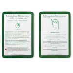 Brain Building Blueprint Cards - Sample Card - Metaphor Mysteries Activity