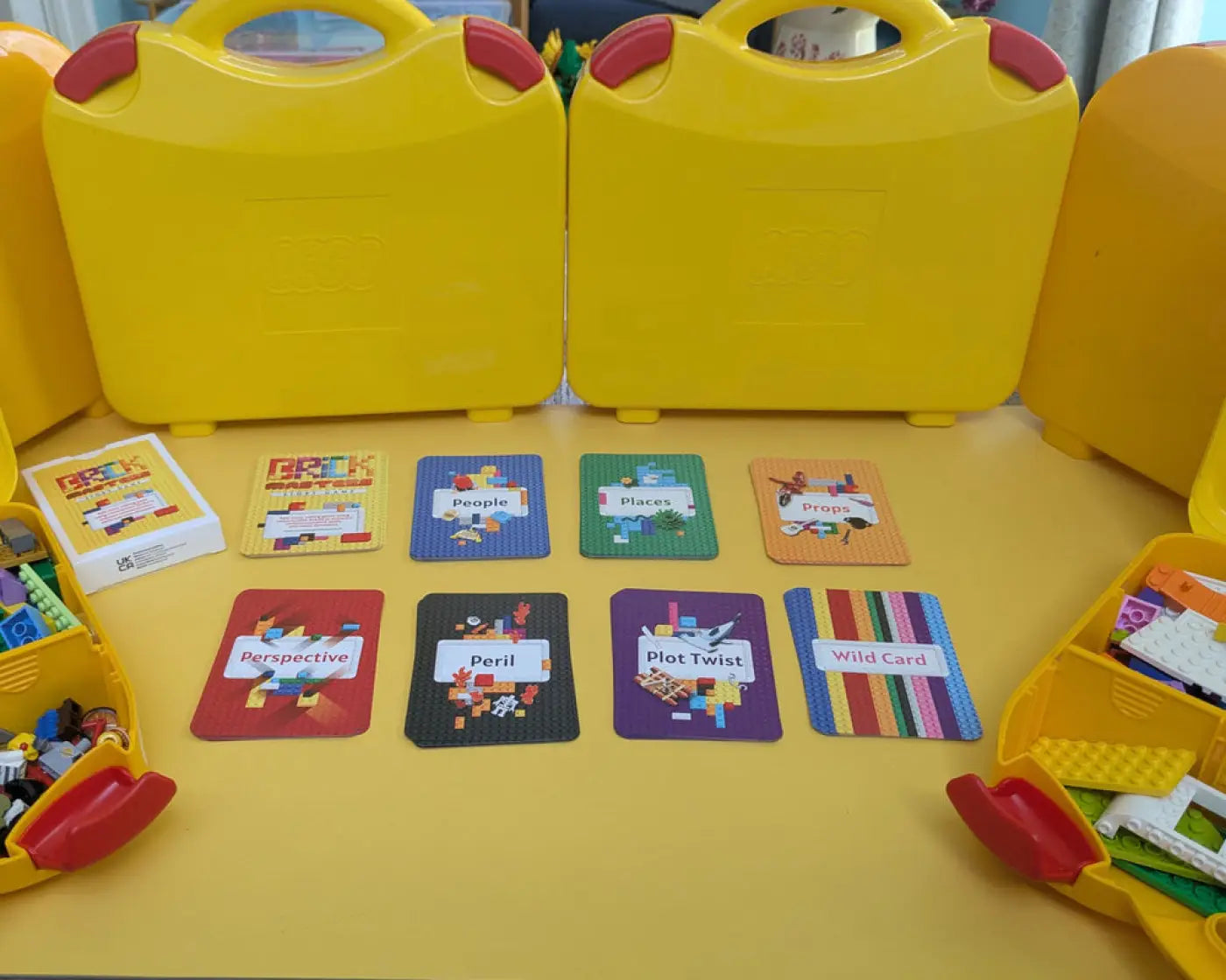 Brick Masters Story Game - Setting out the card