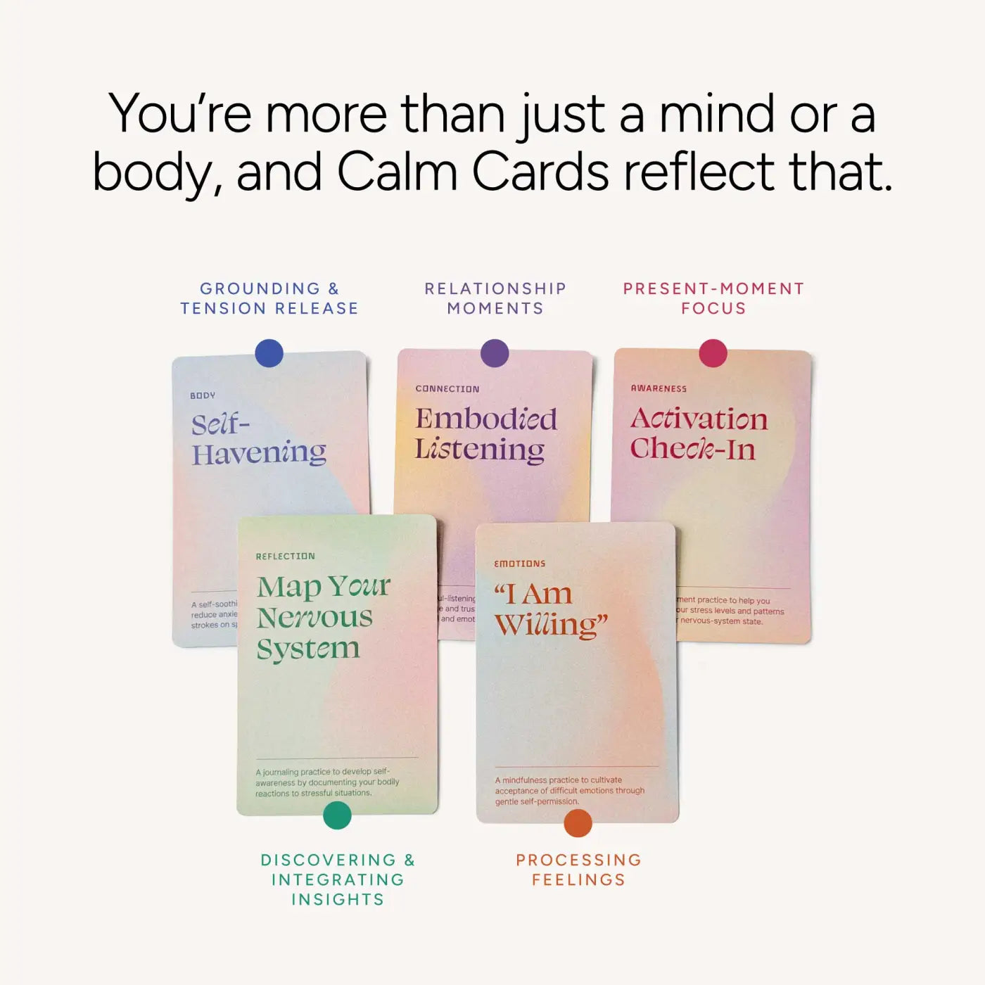 Calm Cards - One XL Deck - Cards - Trainers Warehouse