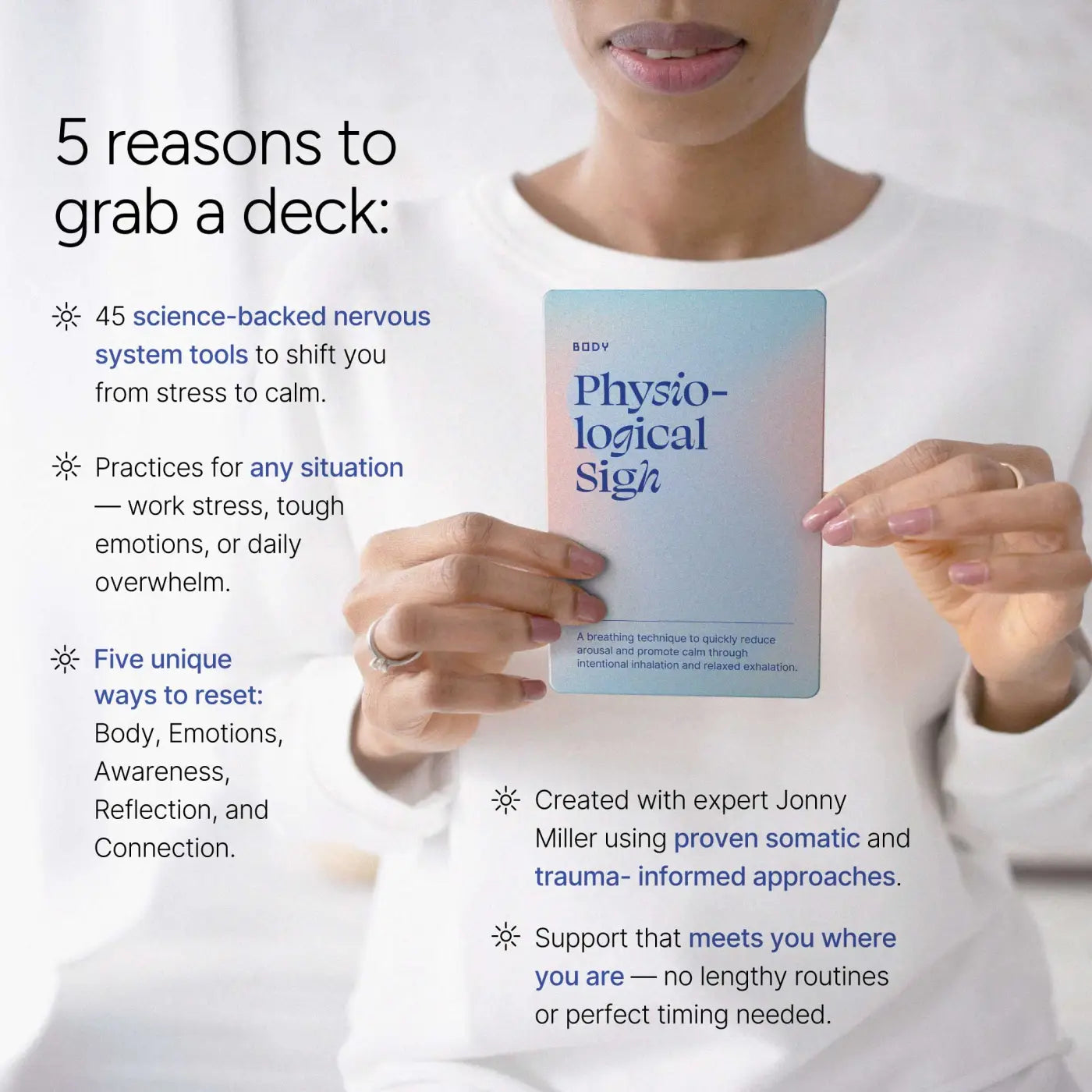 Calm Cards - One XL Deck - Cards - Trainers Warehouse