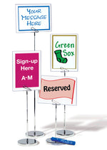Telescoping Table Stand, with variety of signage