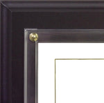 Certificate Plaque; close-up of black plaque