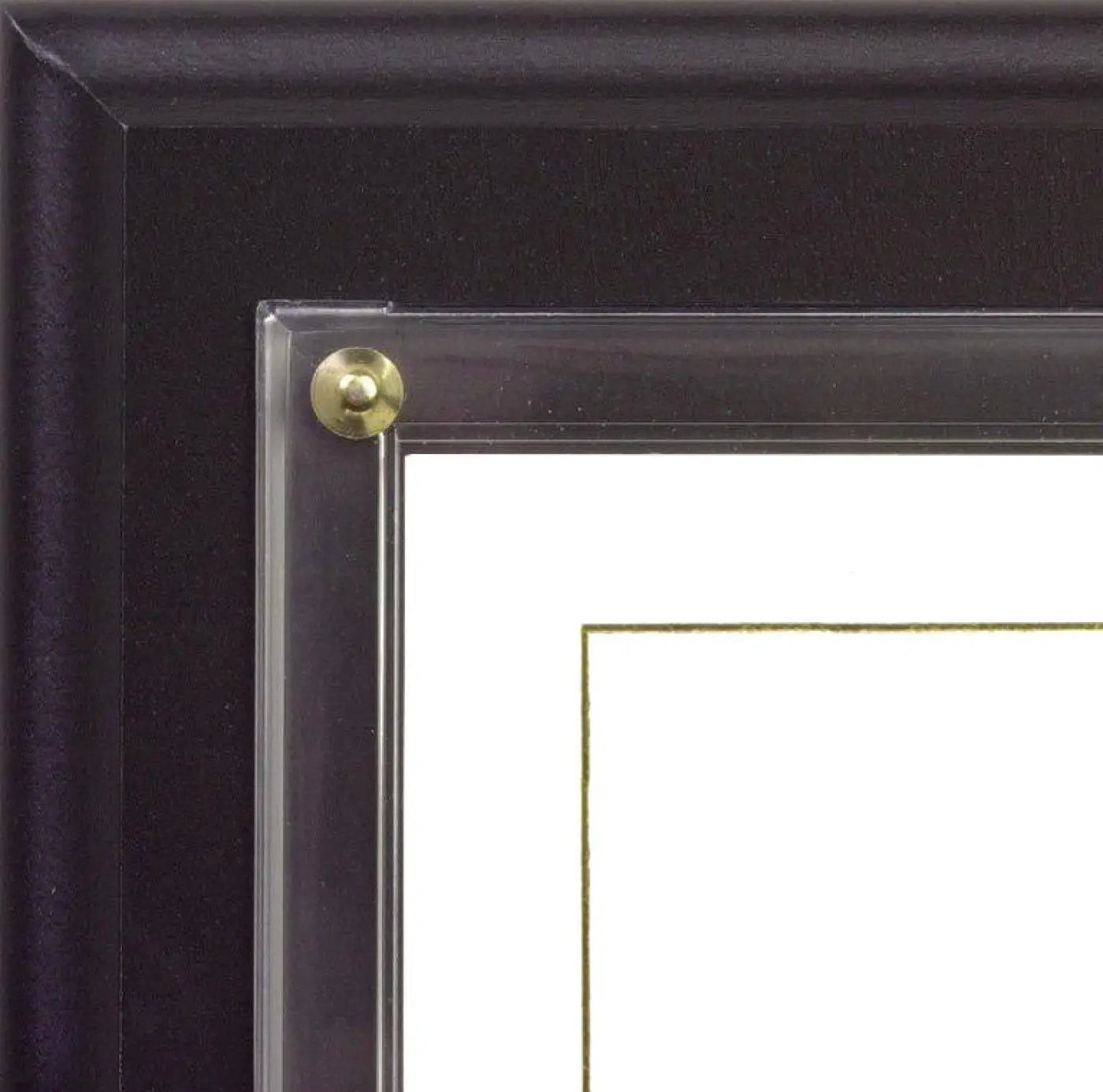 Certificate Plaque; close-up of black plaque