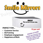 Classic Smile Mirrors (10/set) - Debrief-Facilitation - Trainers Warehouse