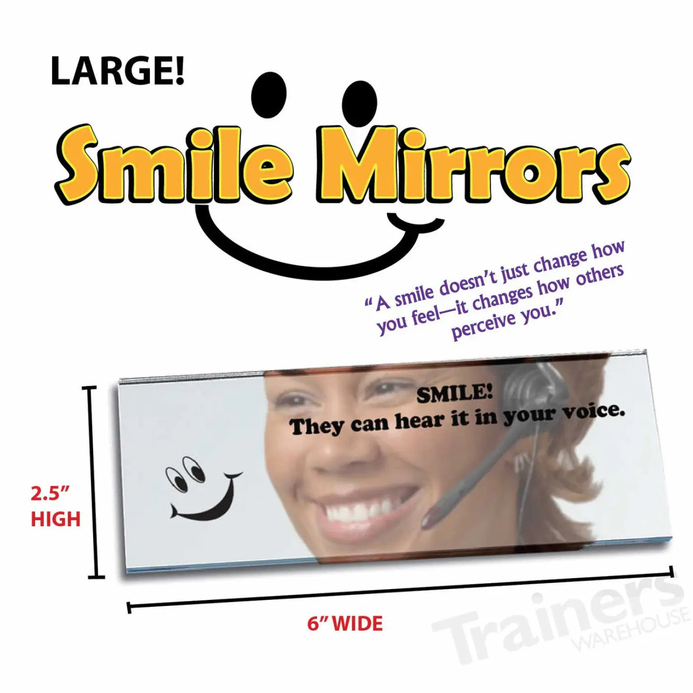 Classic Smile Mirrors (10/set) - Debrief-Facilitation - Trainers Warehouse